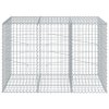 vidaXL Gabionový koš s víkem 150 x 100 x 100 cm pozinkované železo