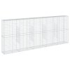 vidaXL Gabionový koš s víkem 500 x 50 x 200 cm pozinkované železo