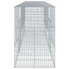 vidaXL Gabionový koš s víkem 500 x 100 x 150 cm pozinkované železo