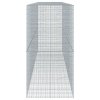 vidaXL Gabionový koš s víkem 550 x 100 x 200 cm pozinkované železo
