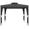 vidaXL Altán s dvojitou střechou antracitový 2,98 x 2,98 m ocel