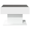 vidaXL Konferenční stolek s LED bílý 70 x 50 x 45 cm kompozitní dřevo