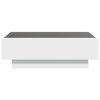 vidaXL Konferenční stolek s LED bílý 90 x 50 x 30 cm kompozitní dřevo