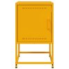 vidaXL Noční stolky 2 ks hořčicově žluté 36 x 39 x 60,5 cm ocel