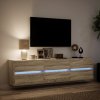 vidaXL Nástěnná TV skříňka s LED dub sonoma 180 x 31 x 45 cm
