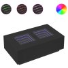 vidaXL Konferenční stolek s Infinity LED černý 116 x 69 x 40 cm