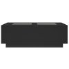 vidaXL Konferenční stolek s Infinity LED černý 116 x 69 x 40 cm