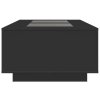 vidaXL Konferenční stolek s Infinity LED černý 116 x 69 x 40 cm