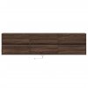 vidaXL Nástěnná TV skříňka s LED hnědý dub 180 x 31 x 45 cm