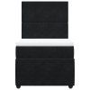 vidaXL Box spring postel s matrací černá 90x200 cm samet