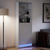 vidaXL Skříň highboard s LED bílá 69 x 32,5 x 200 cm kompozitní dřevo
