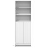 vidaXL Skříň highboard s LED bílá 69 x 32,5 x 200 cm kompozitní dřevo