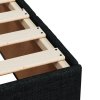 vidaXL Box spring postel s matrací černá 180x200 cm textil