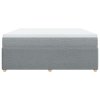 vidaXL Box spring postel s matrací světle šedá 180 x 200 cm textil
