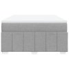 vidaXL Box spring postel s matrací světle šedá 160 x 200 cm textil