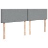 vidaXL Box spring postel s matrací světle šedá 180 x 200 cm textil