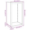 vidaXL Stojan na palivové dřevo antracitový 60 x 40 x 100 cm ocel