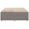 vidaXL Rám postele bez matrace taupe 140 x 190 cm textil