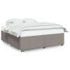 vidaXL Rám postele bez matrace taupe 180 x 200 cm textil