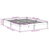vidaXL Prodloužený rám postele bez matrace bílý 140 x 220 cm borovice