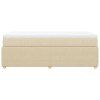 vidaXL Box spring postel s matrací krémová 80 x 200 cm textil