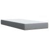 vidaXL Box spring postel s matrací světle šedá 80 x 200 cm textil