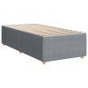 vidaXL Box spring postel s matrací světle šedá 80 x 200 cm textil