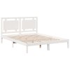 vidaXL Prodloužený rám postele bez matrace bílý 140 x 220 cm masiv