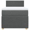 vidaXL Box spring postel s matrací tmavě šedá 80 x 200 cm textil