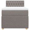 vidaXL Box spring postel s matrací taupe 90x190 cm textil