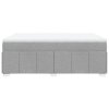 vidaXL Box spring postel s matrací světle šedá 140 x 200 cm textil