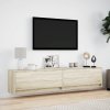 vidaXL Nástěnná TV skříňka s LED dub sonoma 180 x 31 x 38 cm