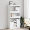 vidaXL Skříň highboard bílá 92 x 33 x 180 cm kompozitní dřevo
