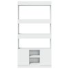 vidaXL Skříň highboard bílá 92 x 33 x 180 cm kompozitní dřevo