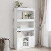vidaXL Skříň highboard bílá 92 x 33 x 180 cm kompozitní dřevo