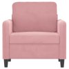 vidaXL Křeslo růžové 60 cm samet