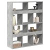 vidaXL Dělicí stěna betonově šedá 100 x 33 x 125,5 cm kompozitní dřevo