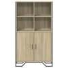 vidaXL Highboard dub sonoma 79,5 x 35,5 x 137,5 cm kompozitní dřevo