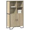 vidaXL Highboard dub sonoma 79,5 x 35,5 x 137,5 cm kompozitní dřevo