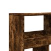 vidaXL Dělicí stěna kouřový dub 100 x 33 x 125,5 cm kompozitní dřevo
