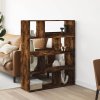 vidaXL Knihovna kouřový dub 100 x 33 x 125,5 cm kompozitní dřevo