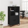vidaXL Highboard černý 79,5 x 35,5 x 137,5 cm kompozitní dřevo