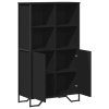 vidaXL Highboard černý 79,5 x 35,5 x 137,5 cm kompozitní dřevo