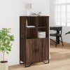 vidaXL Highboard hnědý dub 79,5 x 35,5 x 137,5 cm kompozitní dřevo