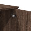 vidaXL Highboard hnědý dub 79,5 x 35,5 x 137,5 cm kompozitní dřevo