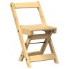 vidaXL Jídelní židle skládací 4 ks Corona voskově hnědé masiv borovice