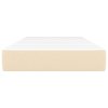 vidaXL Taštičková matrace krémová 120x190x20 cm textil