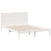 vidaXL Prodloužený rám postele bez matrace bílý 140 x 210 cm masiv