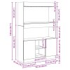 vidaXL Skříň highboard bílá 92 x 33 x 140 cm kompozitní dřevo