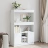 vidaXL Skříň highboard bílá 92 x 33 x 140 cm kompozitní dřevo